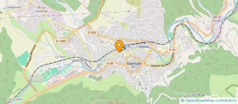 localisation de l'entreprise MONSIEUR JEAN-CHRISTIAN PIGNARD à MENDE
