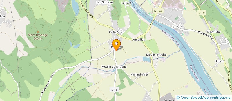 localisation de l'entreprise MONSIEUR JEAN CHRISTIN  BOUVESSE-QUIRIEU