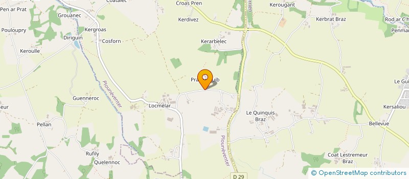 localisation de l'entreprise MONSIEUR JEAN CHRISTOPHE ABALAIN  PLOUNEVENTER