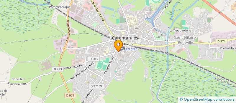 localisation de l'entreprise MONSIEUR JEAN-CHRISTOPHE BABIN DE LIGNAC  CARENTAN-LES-MARAIS