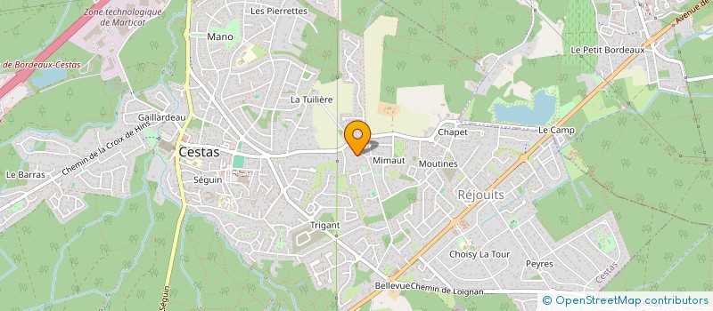 localisation de l'entreprise MONSIEUR JEAN-CHRISTOPHE BARET à CESTAS