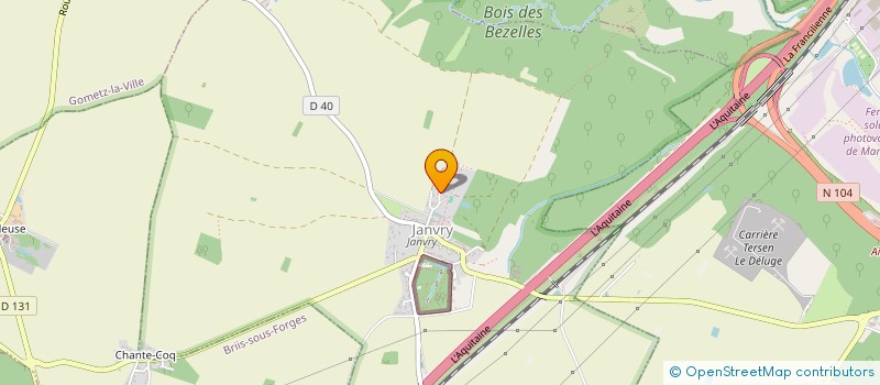 localisation de l'entreprise MONSIEUR JEAN CHRISTOPHE BECHADE  JANVRY