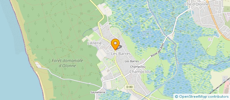 localisation de l'entreprise MONSIEUR JEAN-CHRISTOPHE BELLIARD à LES SABLES D'OLONNE