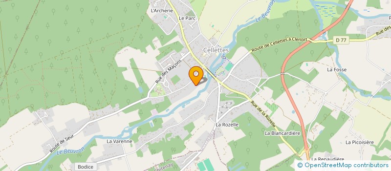 localisation de l'entreprise MONSIEUR JEAN-CHRISTOPHE BERNARD à CELLETTES