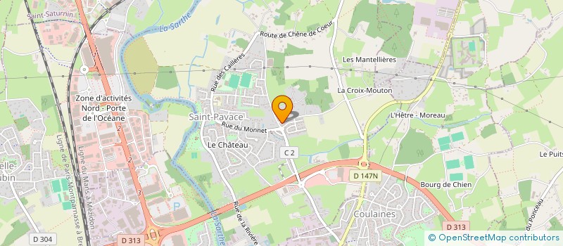 localisation de l'entreprise MONSIEUR JEAN-CHRISTOPHE BERTRAND  NEUVILLE SUR SARTHE