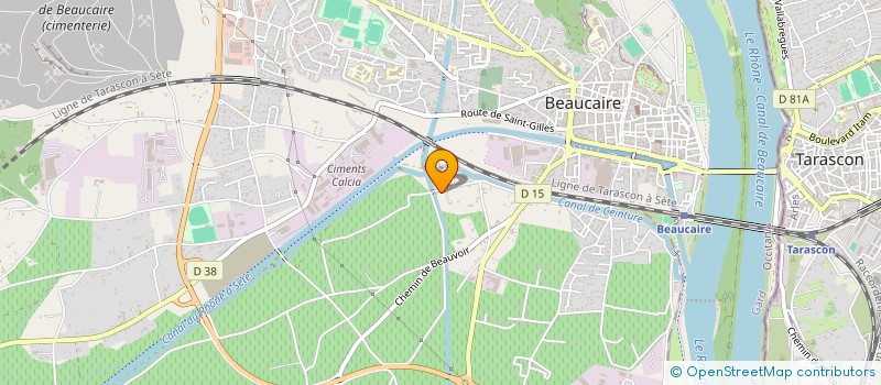 localisation de l'entreprise MONSIEUR JEAN-CHRISTOPHE BLANC à BEAUCAIRE