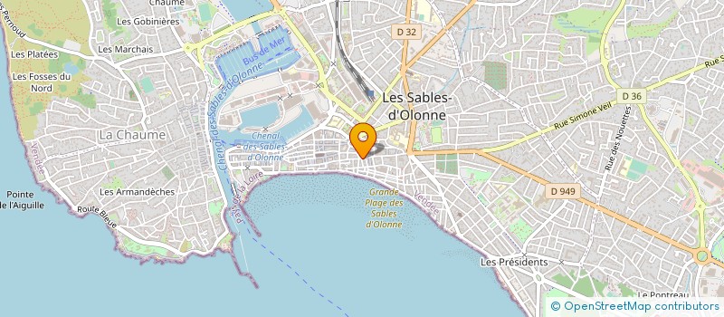 localisation de l'entreprise MONSIEUR JEAN-CHRISTOPHE BOCQUET à LES SABLES D'OLONNE