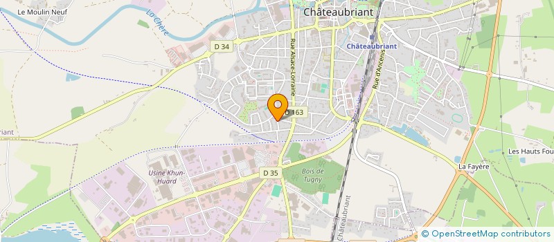 localisation de l'entreprise MONSIEUR JEAN-CHRISTOPHE BONDU  CHATEAUBRIANT