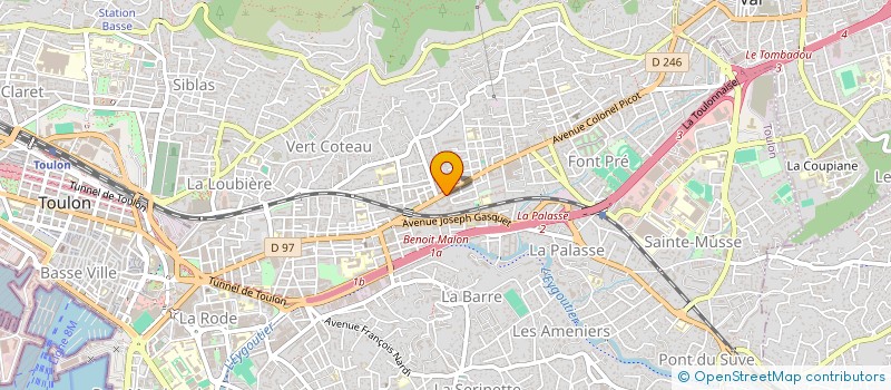 localisation de l'entreprise MONSIEUR JEAN CHRISTOPHE BOTELLA  TOULON