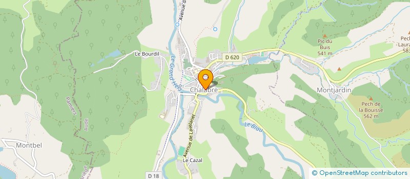 localisation de l'entreprise MONSIEUR JEAN-CHRISTOPHE BOURNET  CHALABRE