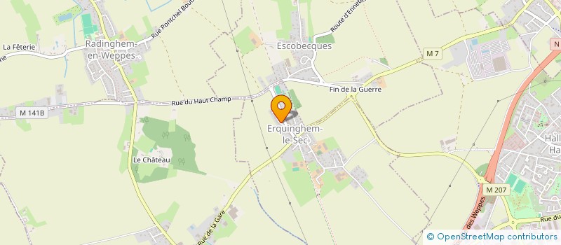 localisation de l'entreprise MONSIEUR JEAN CHRISTOPHE BRION  ERQUINGHEM-LE-SEC