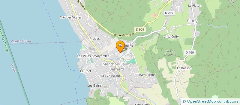 localisation de l'entreprise MONSIEUR JEAN-CHRISTOPHE BRISARD  MENTHON-SAINT-BERNARD