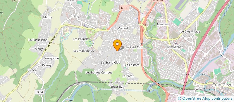 localisation de l'entreprise MONSIEUR JEAN-CHRISTOPHE BRUNET  POISY