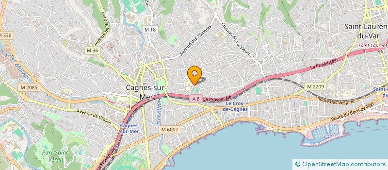 localisation de l'entreprise MONSIEUR JEAN-CHRISTOPHE BUONOMANO à CAGNES-SUR-MER