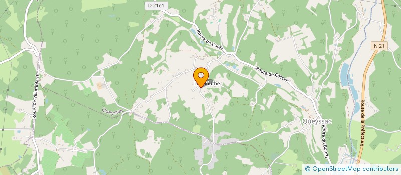 localisation de l'entreprise MONSIEUR JEAN-CHRISTOPHE BUSSIERE  QUEYSSAC