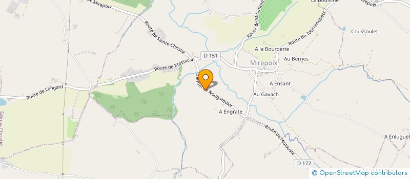 localisation de l'entreprise MONSIEUR JEAN-CHRISTOPHE CABIRAN à MIREPOIX