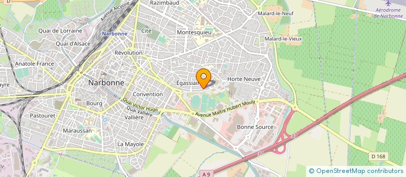 localisation de l'entreprise MONSIEUR JEAN CHRISTOPHE CATUSSE  NARBONNE