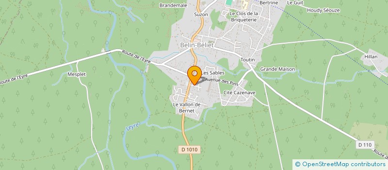 localisation de l'entreprise MONSIEUR JEAN-CHRISTOPHE CHARNAY  BELIN-BELIET