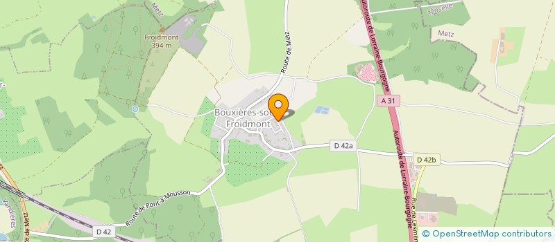 localisation de l'entreprise MONSIEUR JEAN-CHRISTOPHE CLIGNY  BOUXIERES-SOUS-FROIDMONT