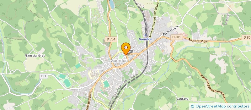 localisation de l'entreprise MONSIEUR JEAN CHRISTOPHE COLLIQUET  GOURDON