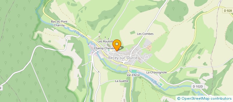 localisation de l'entreprise MONSIEUR JEAN-CHRISTOPHE COLOMBO  RECEY-SUR-OURCE