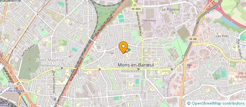 localisation de l'entreprise MONSIEUR JEAN CHRISTOPHE COMMANDEUR  MONS-EN-BARUL