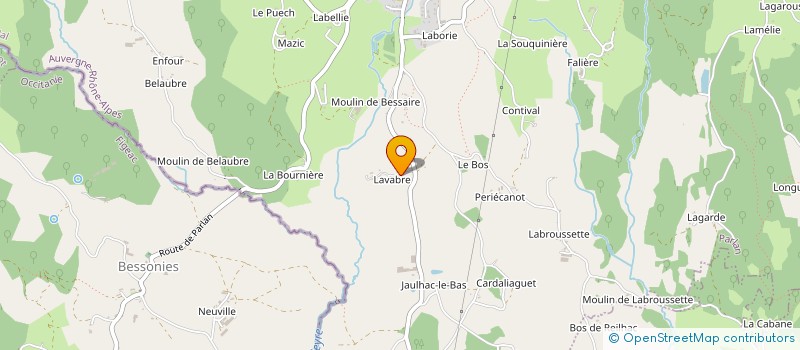 localisation de l'entreprise MONSIEUR JEAN-CHRISTOPHE COUDON à PARLAN