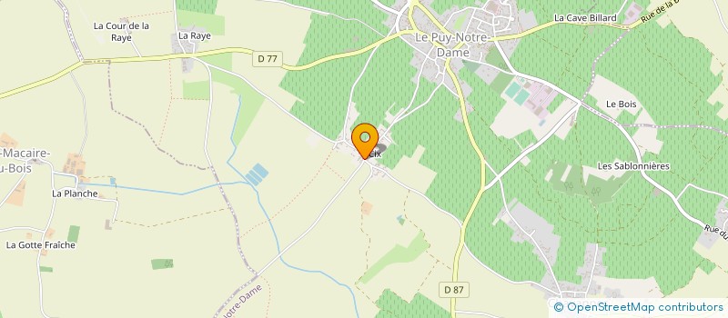 localisation de l'entreprise MONSIEUR JEAN-CHRISTOPHE DALIS  LE PUY-NOTRE-DAME