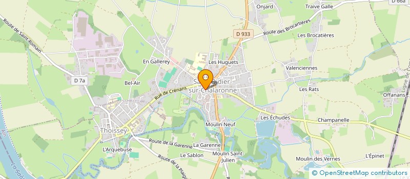 localisation de l'entreprise MONSIEUR JEAN CHRISTOPHE DAMOISEAU  SAINT-DIDIER-SUR-CHALARONNE