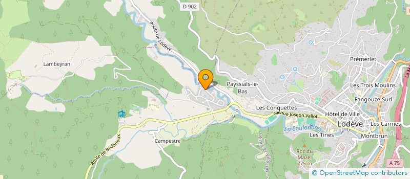 localisation de l'entreprise MONSIEUR JEAN-CHRISTOPHE DELANNOY à LODEVE
