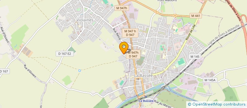 localisation de l'entreprise MONSIEUR JEAN-CHRISTOPHE DHENNIN  VIOLAINES