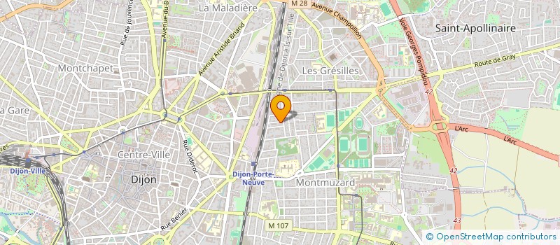 localisation de l'entreprise MONSIEUR JEAN-CHRISTOPHE DUBAIN à DIJON