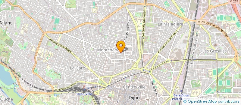 localisation de l'entreprise MONSIEUR JEAN-CHRISTOPHE DUCHAMP  DIJON