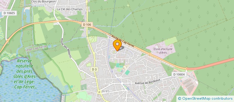 localisation de l'entreprise MONSIEUR JEAN CHRISTOPHE DUMONTEUIL  ARES