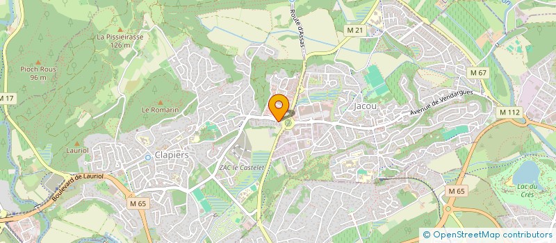 localisation de l'entreprise MONSIEUR JEAN-CHRISTOPHE EGEA  CLAPIERS