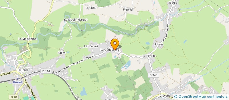 localisation de l'entreprise MONSIEUR JEAN-CHRISTOPHE FAURE à DOMERAT