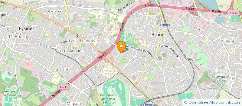 localisation de l'entreprise MONSIEUR JEAN CHRISTOPHE FORGUE  BRUGES