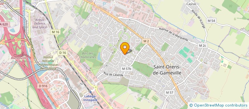 localisation de l'entreprise MONSIEUR JEAN CHRISTOPHE FOURISCOT TROCHOU à SAINT-ORENS-DE-GAMEVILLE