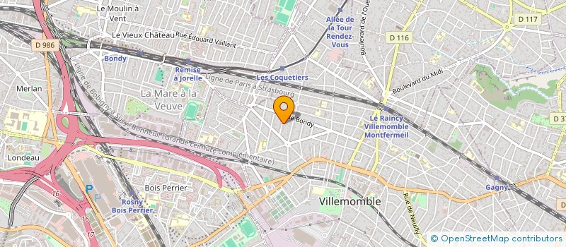 localisation de l'entreprise MONSIEUR JEAN-CHRISTOPHE FOURNIER à VILLEMOMBLE