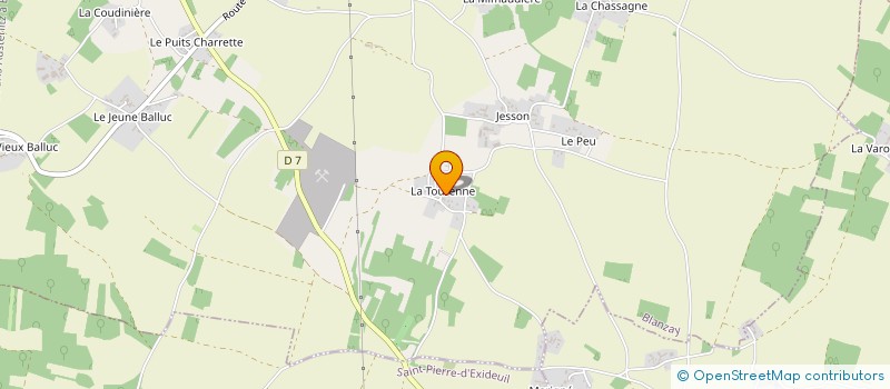 localisation de l'entreprise MONSIEUR JEAN-CHRISTOPHE GAGNAIRE  BLANZAY