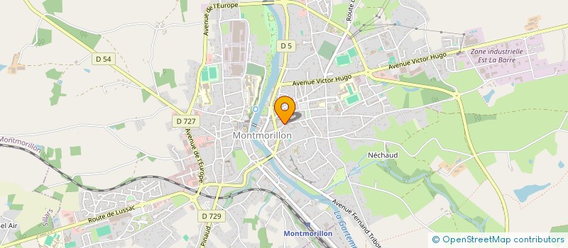localisation de l'entreprise MONSIEUR JEAN-CHRISTOPHE GARNIER à MONTMORILLON