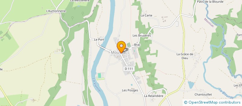 localisation de l'entreprise MONSIEUR JEAN CHRISTOPHE GAUD à MOUSSAC