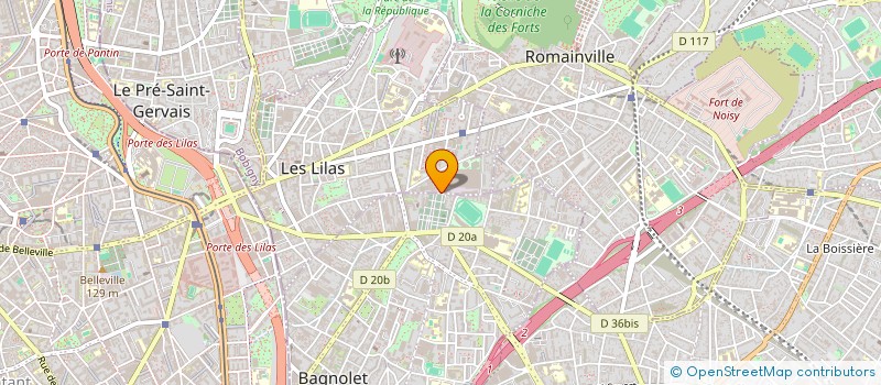 localisation de l'entreprise MONSIEUR JEAN-CHRISTOPHE GAYON à LES LILAS