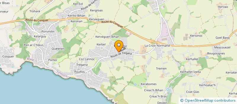 localisation de l'entreprise MONSIEUR JEAN-CHRISTOPHE GENTRIC  LOCMARIA-PLOUZANE