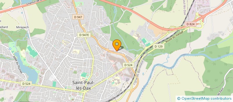 localisation de l'entreprise MONSIEUR JEAN-CHRISTOPHE GOUSSEBAIRE  SAINT-PAUL-LES-DAX