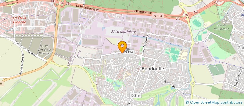 localisation de l'entreprise MONSIEUR JEAN-CHRISTOPHE GROUT  BONDOUFLE