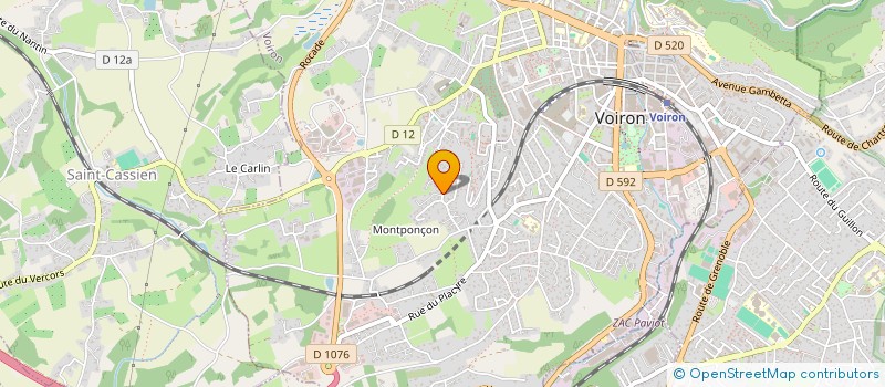 localisation de l'entreprise MONSIEUR JEAN CHRISTOPHE HUSAK  VOIRON