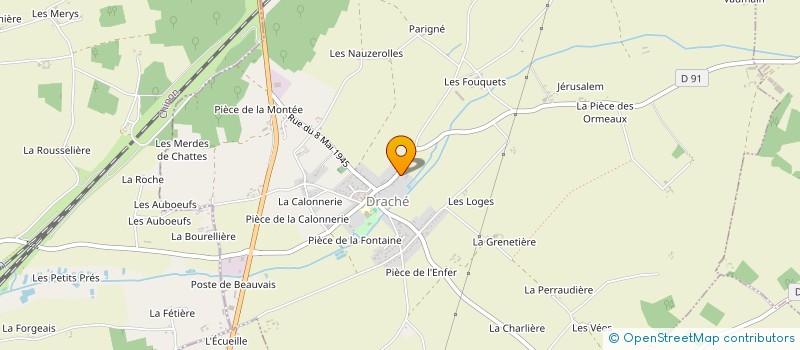 localisation de l'entreprise MONSIEUR JEAN-CHRISTOPHE HUSSON  DRACHE