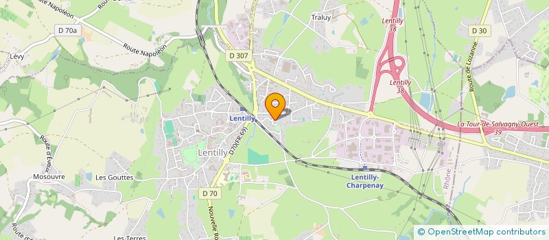 localisation de l'entreprise MONSIEUR JEAN-CHRISTOPHE JOURDAN  LENTILLY