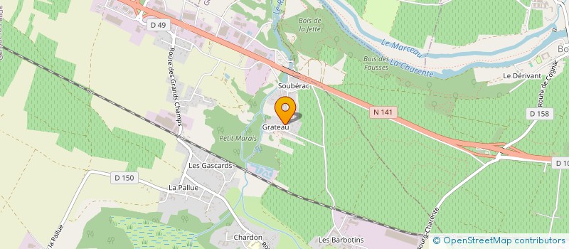 localisation de l'entreprise MONSIEUR JEAN-CHRISTOPHE LAFAURIE à GENSAC-LA-PALLUE